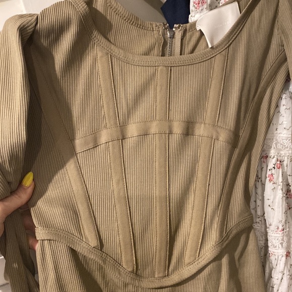 DION LEE corset mini dress in Tan size 6 (XS) - Picture 9 of 9